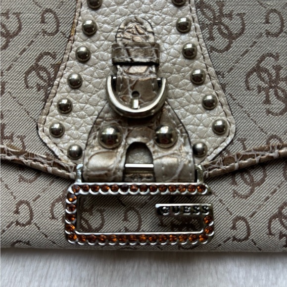 New Guess Wallet Tan and Brown Women's - Picture 4 of 12